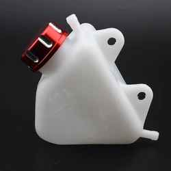 for Kawasaki KLX 250 Motocross Motorcycle Water Coolant Reservoir Tank Radiator CNC Caps Plastic Radiator Overflow Bike Enduro