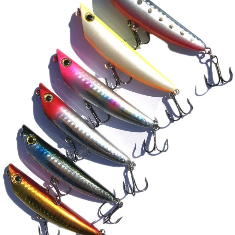 Fishing Zigzag Dog Lure Artficial Pencil Lures Hard Bait 9g/9cm Treble Hooks 1 Piece Sale