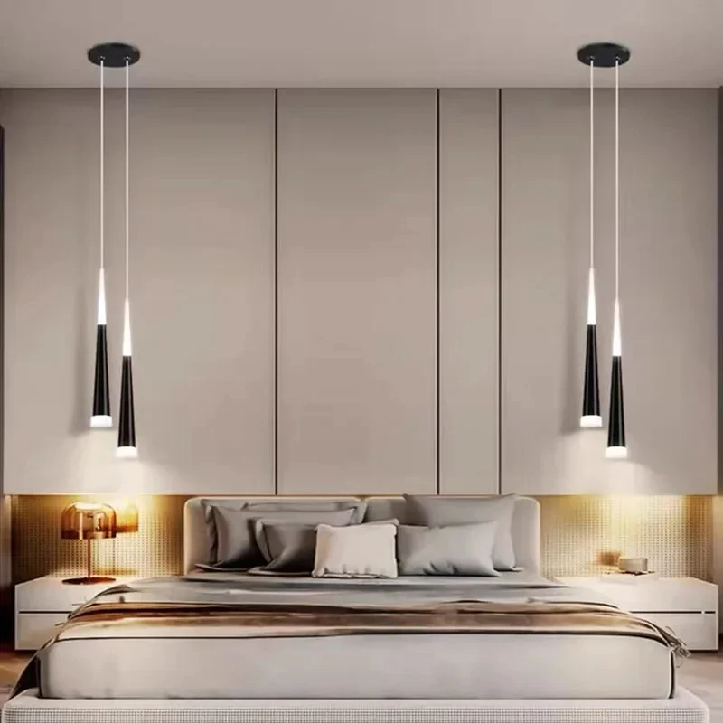 Modern Luxury Crystal Pendant Lamps Bedside Hanging Lighting for Living Room Kitchen Bedroom Ceiling Chandelier Home Decor