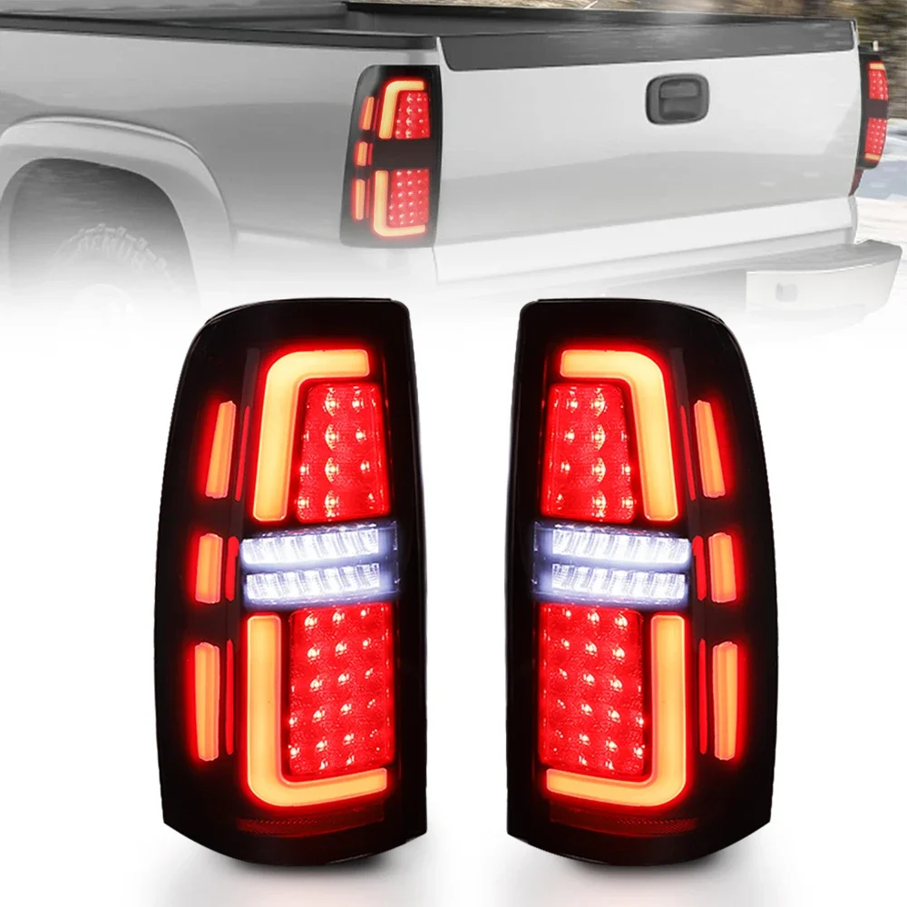 LED Tail Light Fits For 1999-2002 Chevy Silverado/1999-2003 GMC Sierra 1500 2500 3500custom