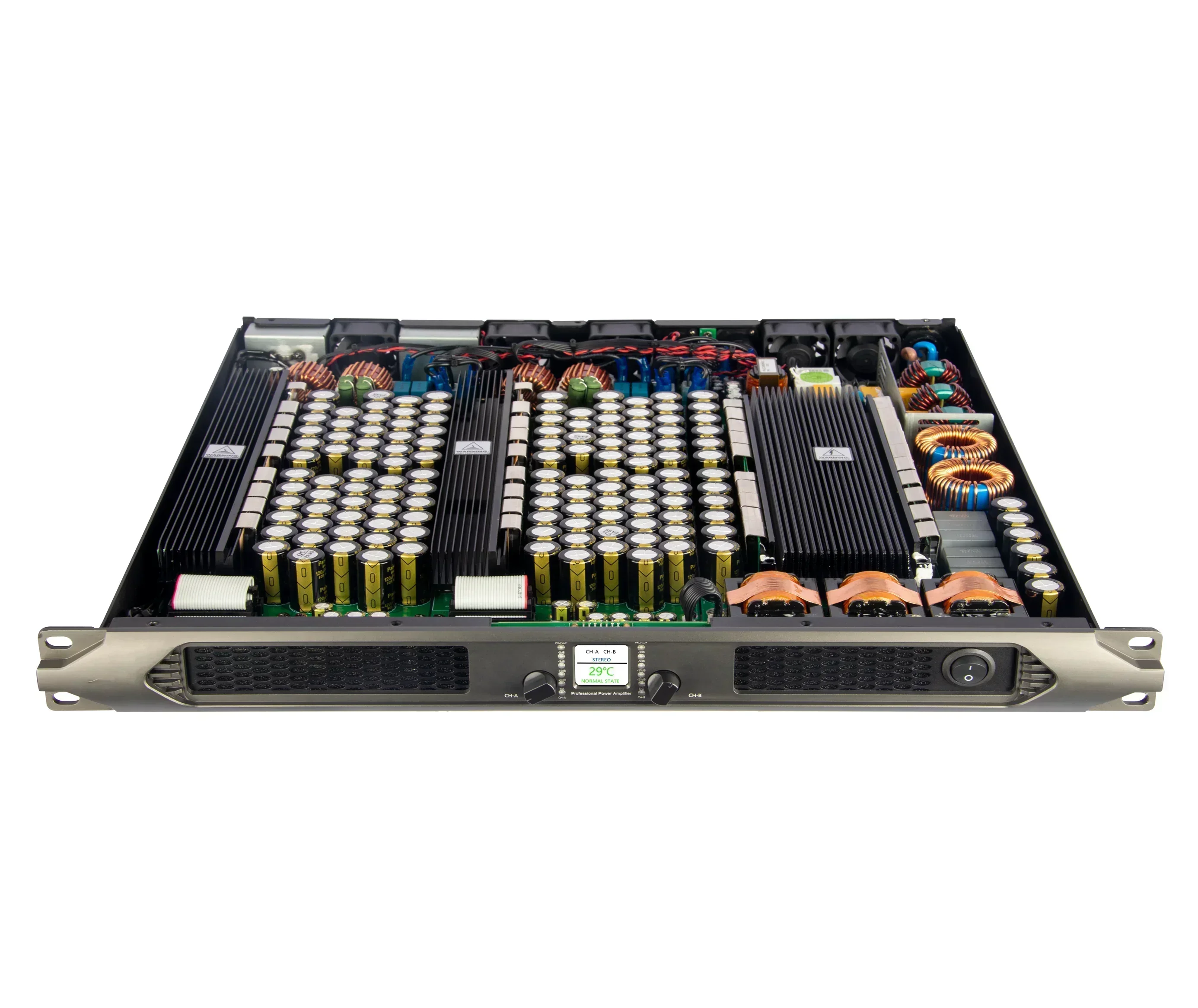 

In stock XTUGA TF42 Professional Stage Performance Digital Amplifier 2 Channels 4200W High Power Metal Shell Mixer Amplifier