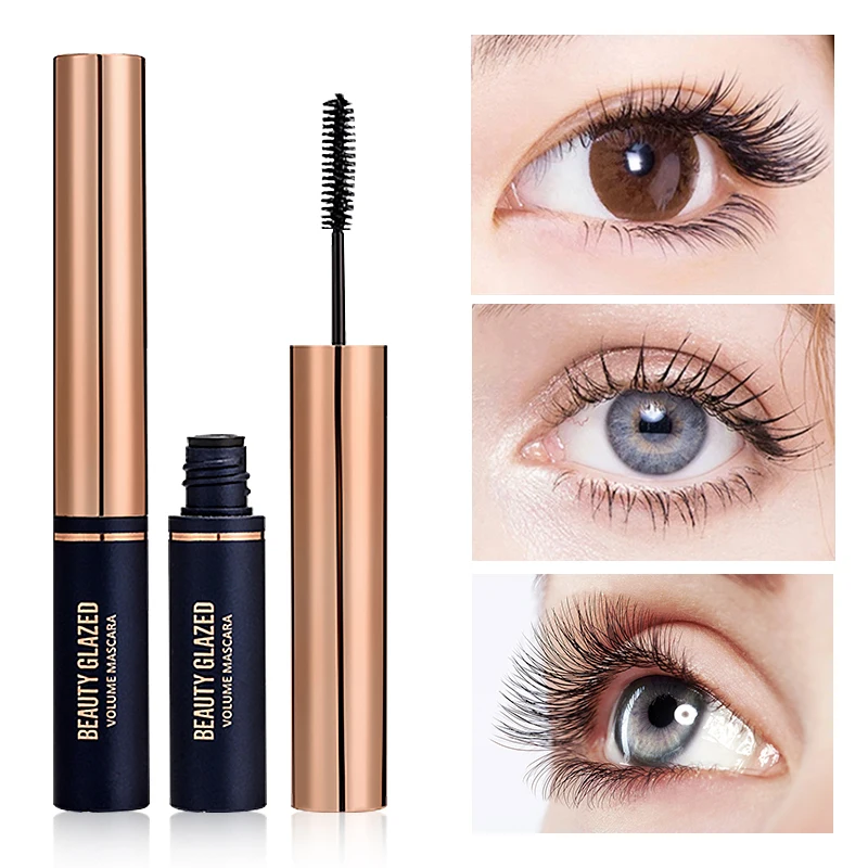 Professional Makeup Color Mascara Waterproof Fast Dry Eyelashes Curling Lengthening Makeup Eye Lashes Black Mascara