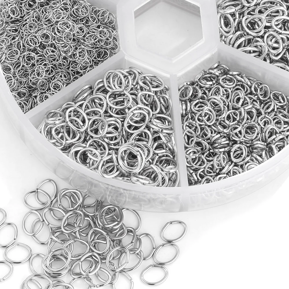 1Box O-ring Connector Metal Open Jump Ring Set For DIY Handmade Bracelets Earrings Necklaces Supplies Accessories image 4