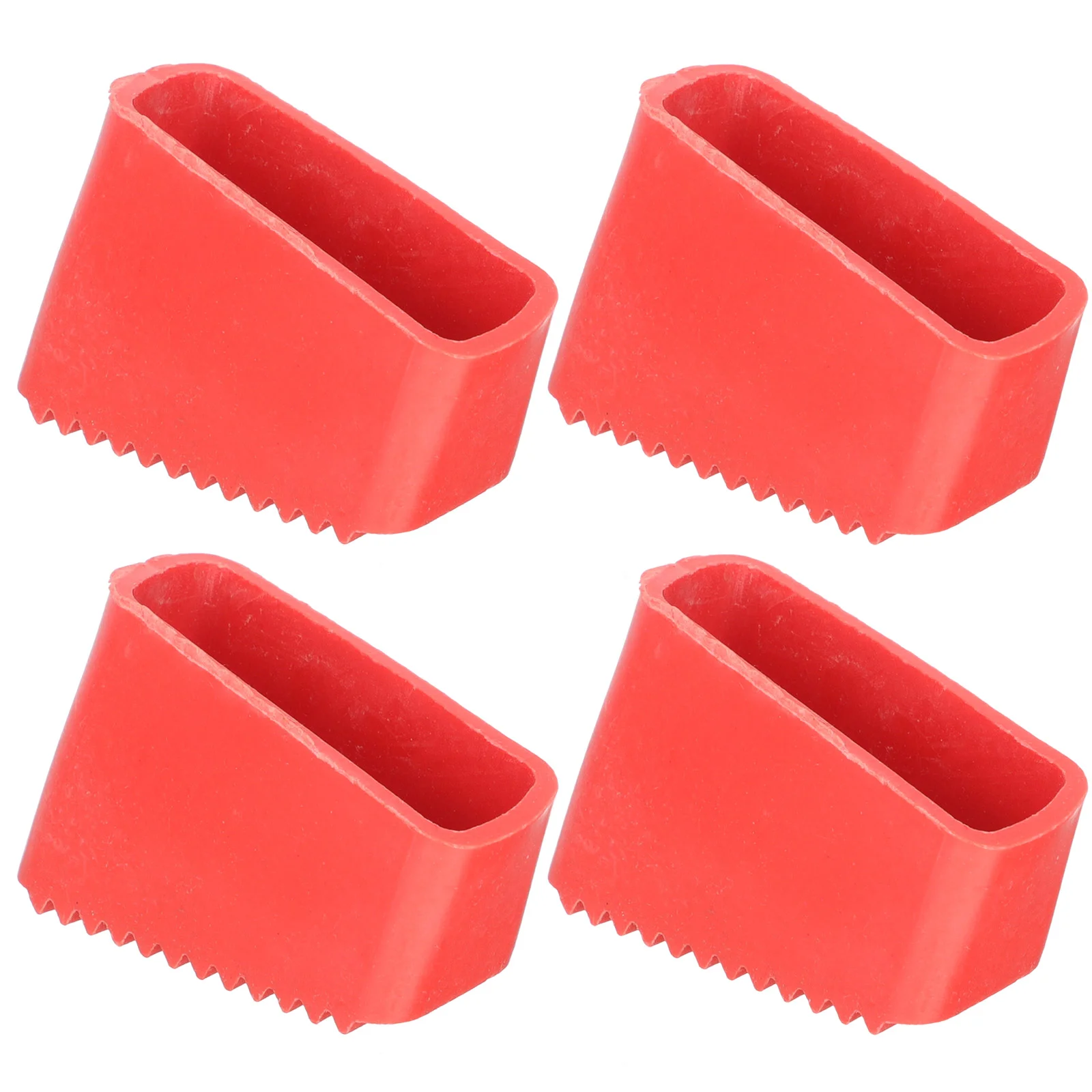 

4 Pcs Ladder Non-slip Feet Cover Mat Telescoping Round Stepladder Caps Parts Rubber Foot Protector