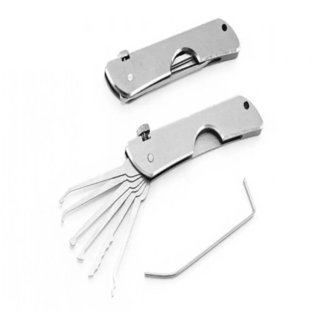 Compact Lock Picking Set Rust-resistant Versatile Door Open Keys Key Replacement Convenient Mini Hooks Remover Kit