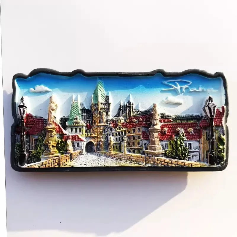 Czech Fridge Magnets Charles Bridge Travelling Souvenirs Prague Fridge Stickers Home Decor Wedding Gifts Message Board Stickers