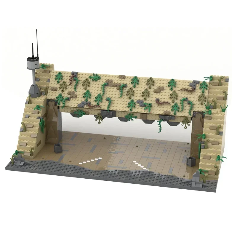 Star Movies Model Moc Building Bricks Military Hangar Entrance Technology Modular Blocks Gifts Christmas Toys DIY Sets Assembly