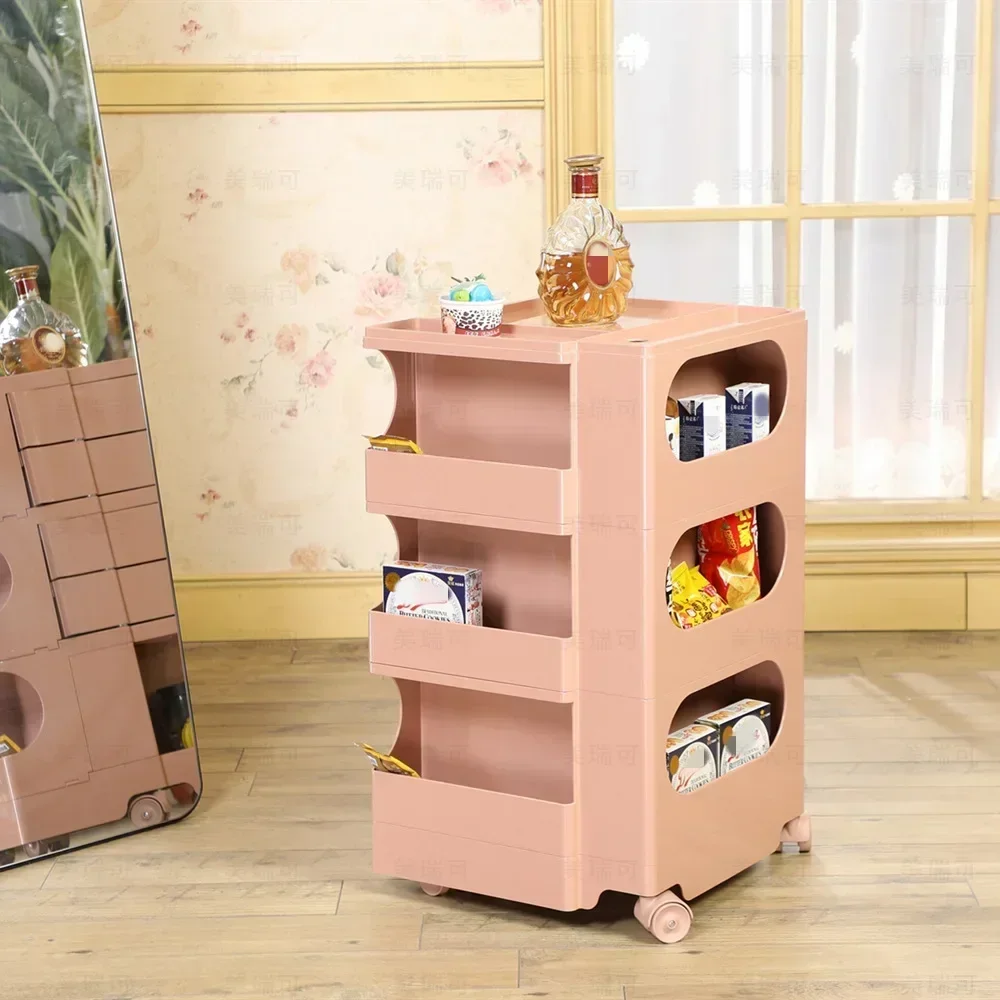 

Rotary storage Bobby cabinet Small apartment removable storage cabinet Internet celebrity ins bedside cabinet