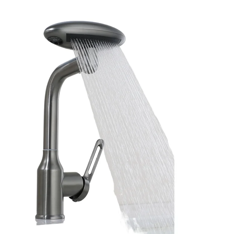 

Basin faucet wash basin, bathroom household hot and cold multi-functional rotating faucet