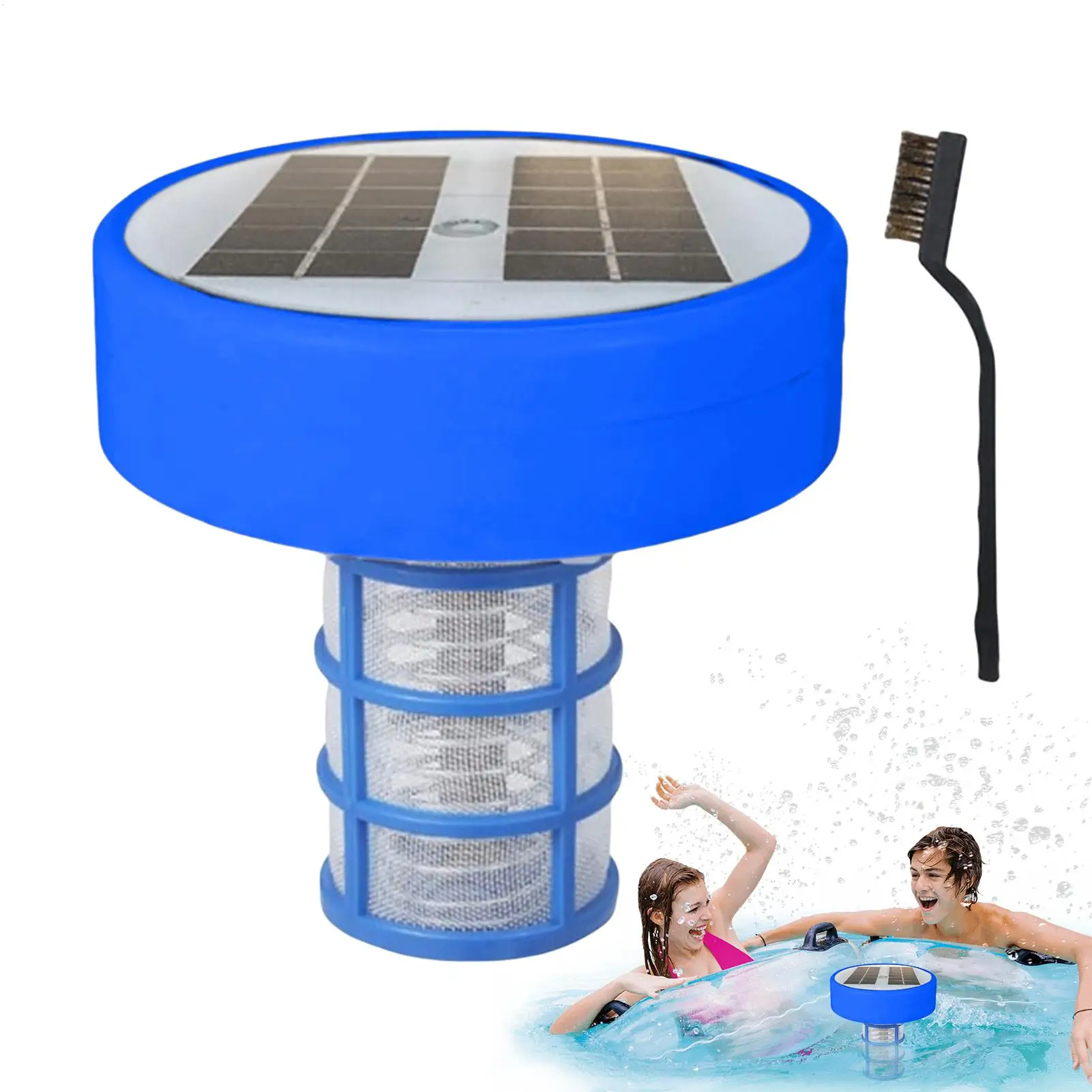 Solar Powered Pool Lonizer Cleaner Copper Ion Swimming Pool SPA Fountain Cleaner Swim Pool Cleaning Tool Swim Water Purifier
