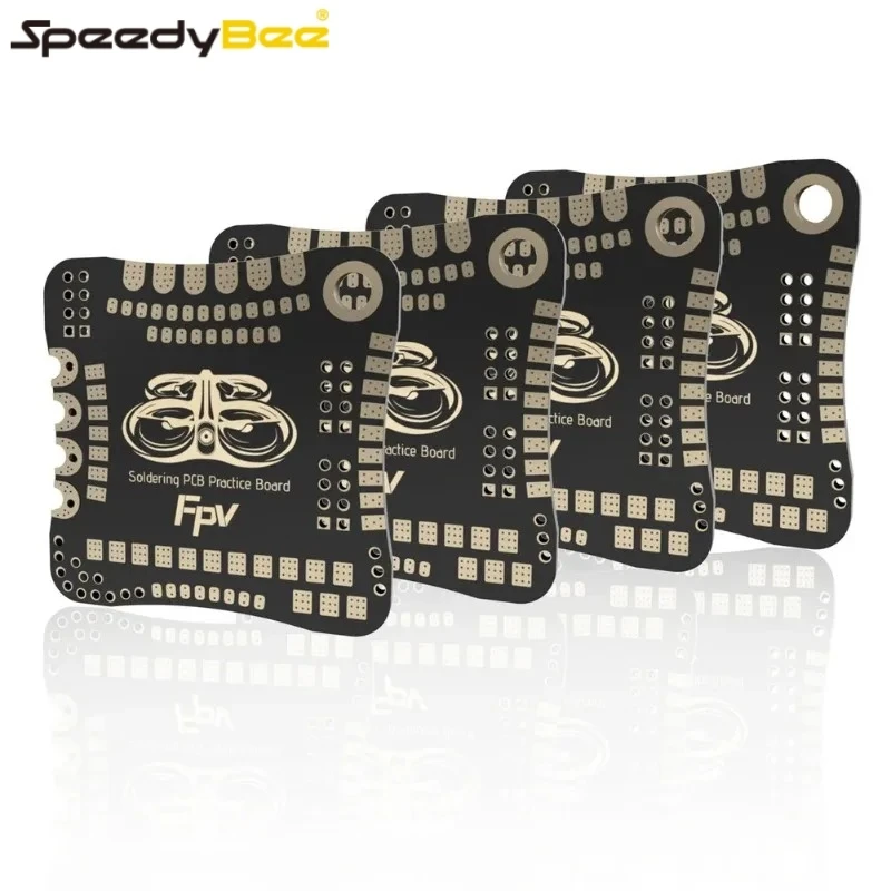 

SpeedyBee Soldering Practice Board 4Pcs - Aeromodule PCB Training Tool for FPV Flight Controller ESC FC Repair DIY Kit