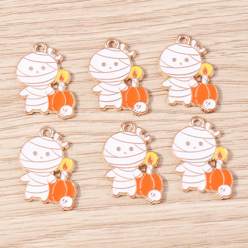 10 Stück 13 x 25 mm Punk-Emaille-Kreuz-Charms für Schmuckherstellung, Anhänger, Halsketten, Ohrringe, DIY, handgefertigte Schlüsselanhänger, Bastelzubehör – Detail 20