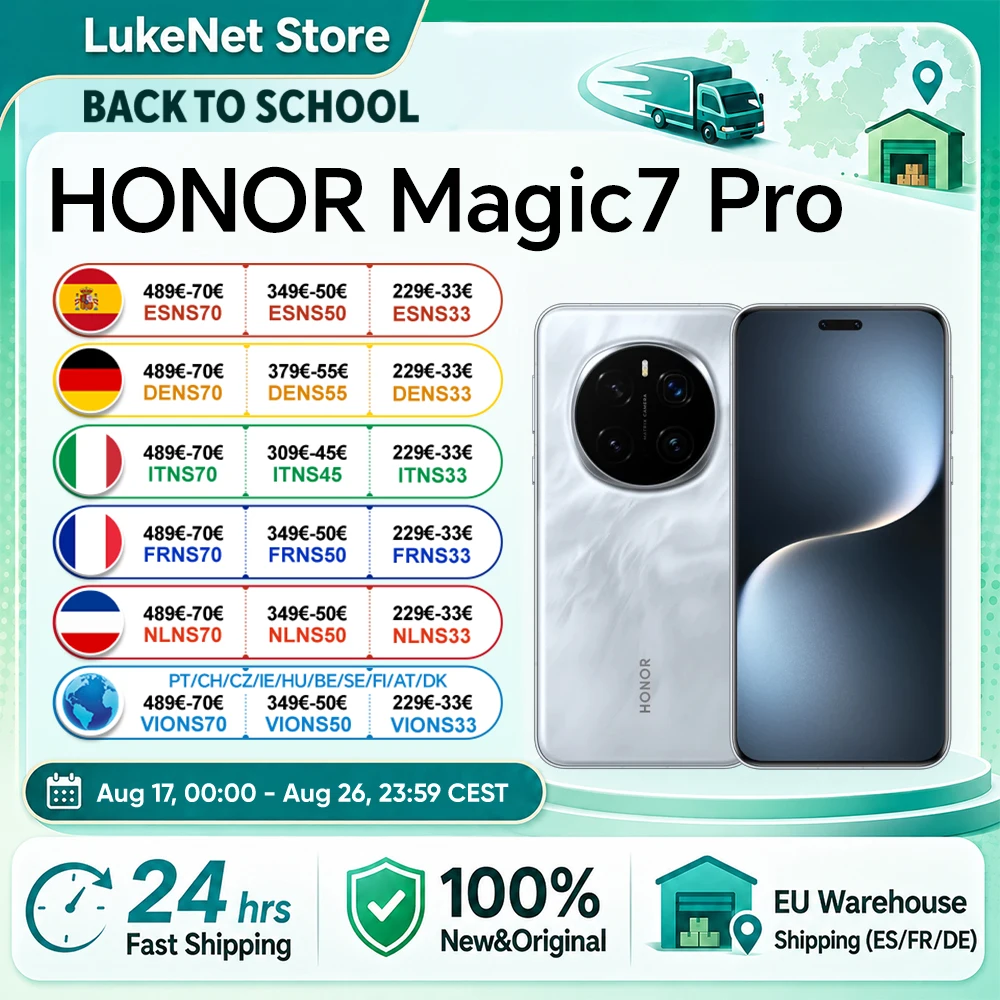 HONOR Magic7 Pro 5G Smartphone Snapdragon 8 Elite 6,8'' 120Hz LTPO Display 5270mAh 100W Ladung Magic UI 9.0 Basierend auf Android 15