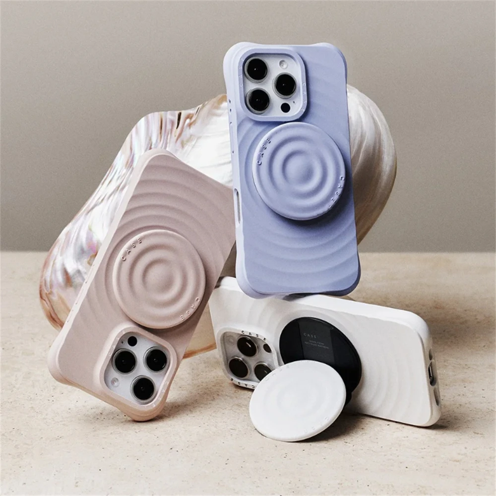 تموج سيليكون محفورة رسائل ل MagSafe جراب هاتف آيفون 15 14 13 12 16 برو ماكس المغناطيسي آيفون 16 زائد غطاء #1