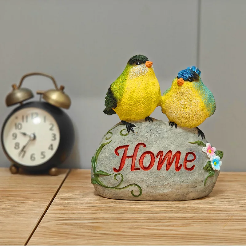 Resin Handicrafts, Home Decor, Cross-border New Simulation Bird, Magpie, Living Room Desktop Decoration