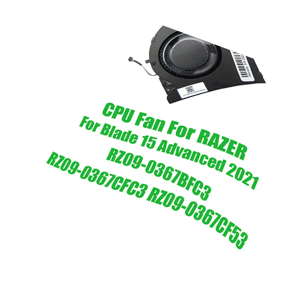 For RAZER For Blade 15 Advanced 2021 RZ09-0367BFC3 RZ09-0367CFC3 RZ09-0367CF53 DC5V 0.5A Replacement Laptop CPU Fan