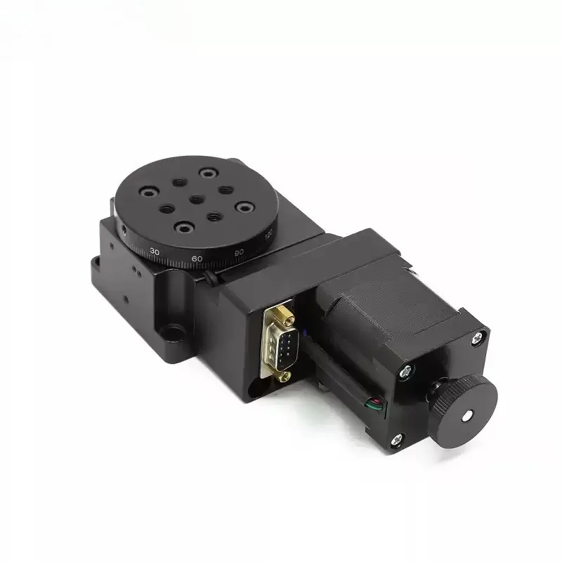 Y‑200‑R‑A‑60 360° Indexing Rotary Stage, 60mm Diameter Electric Precision Pan‑Tilt Turntable