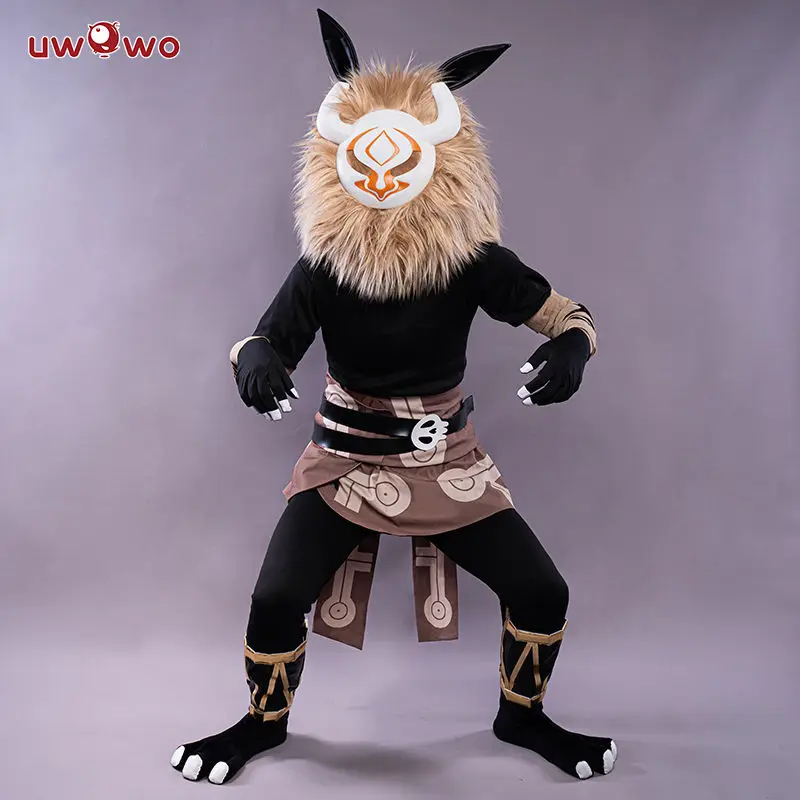 

AA 2025 New Spot original god cosplay dress Qiuqiu plush head set QQ man role play hilichurl ☆ ☆ ☆