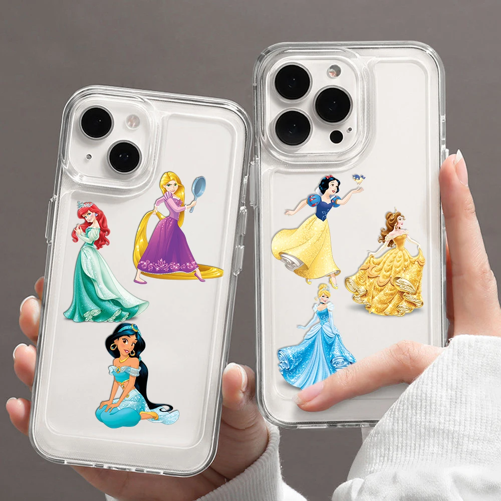 8 قطع من ملصقات ديزني للأميرة ومذكرات الكمبيوتر المحمول والأمتعة ولوح التزلج وملصقات كرتونية لتزيين الهدايا الكلاسيكية الممتعة #4