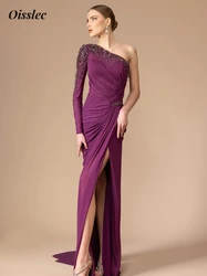 Oisslec Dress Elegant Vintage Sweet Sexy Mermaid Beading Backless Customize Formal Occasion Prom Dress Evening Party Gowns