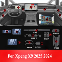 For Xpeng X9 2025 2024 PPF Protection film Accessories Interior transparent TPU GPS Navigation Gear Panel Center Console Sticker