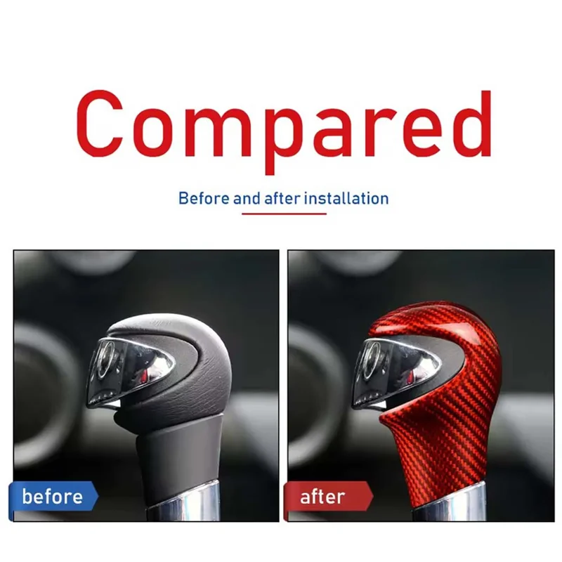 

AW-Gear Shift Cover Gear Shift Knob Cover Decorative Gear Shift Knob Cover Formini Red Carbon