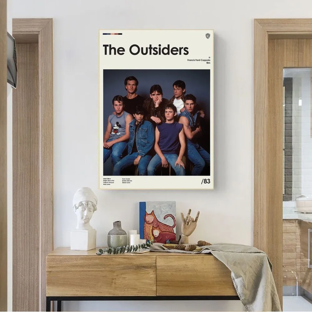 Movie The Outsiders  Poster No Framed Poster Kraft Club Bar Paper Vintage Poster Wall Art Painting Bedroom Study Stickers