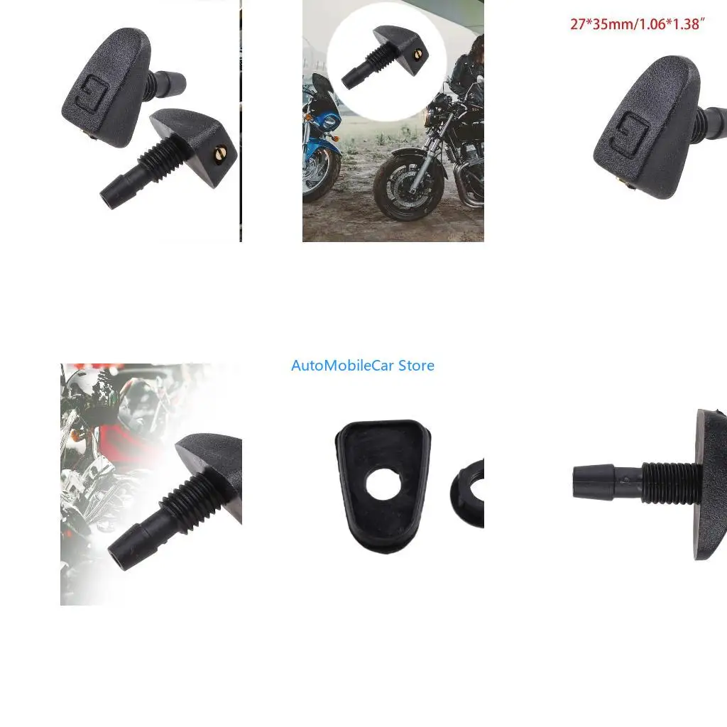 G8TE Car Windscreen Washer Jet Nozzles Water Fan Spout Cover Outlet Wiper Adjustment