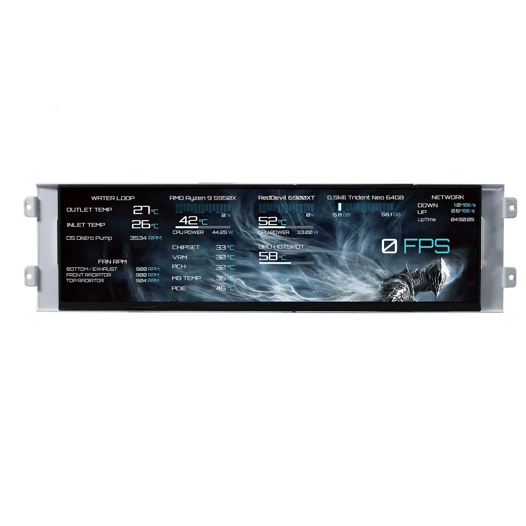 Exposição do Monitor do Lcd para o Computador de Jonsbo D41 Case do pc 1920×515 Ips Edp Hd-mi 126”