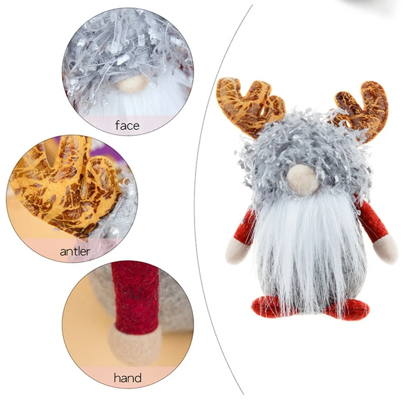 Gnomes Decorations for Home Handmade Valentine Gnomes Plush Doll Christmas Gnomes Farmhouse Kitchen Shelf Tiered Tray Decor