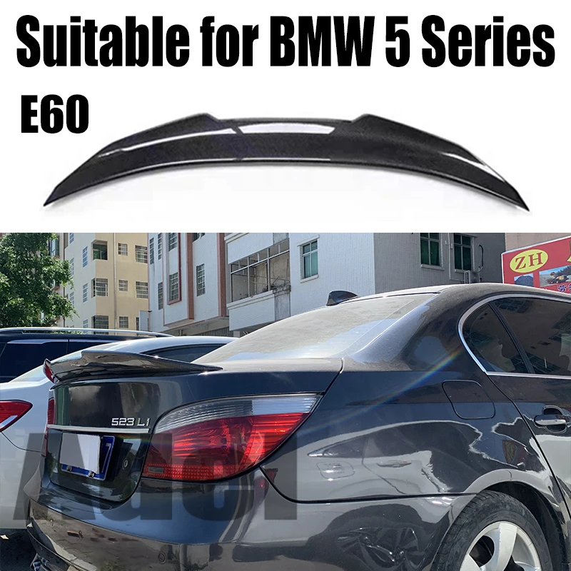 PSM Style Rear Spoiler For BMW 5 Series E60 Car Rear Trunk Spoiler Splitter Tail Wing 5 Series 520i 525i 530i 530d 2004-2010