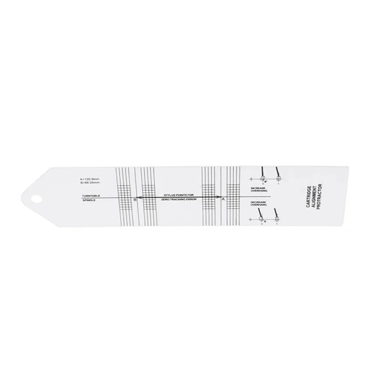 

A72Z Pickup Calibration Distance Gauge Protractor Record LP Vinyl Turntable Phonograph Phono Stylus Alignment