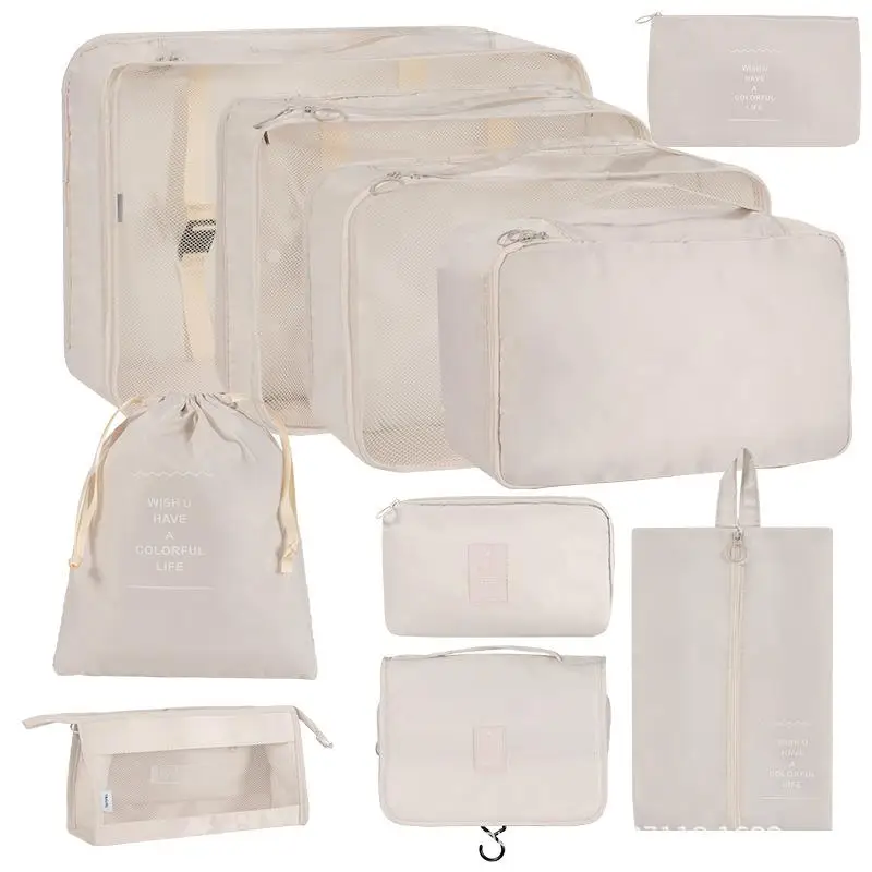 

Travel Storage Bag Set Cosmetic Toiletry Clothes Shoe Luggage Organizer Seven-Piece Set for Easy Packing And Organization