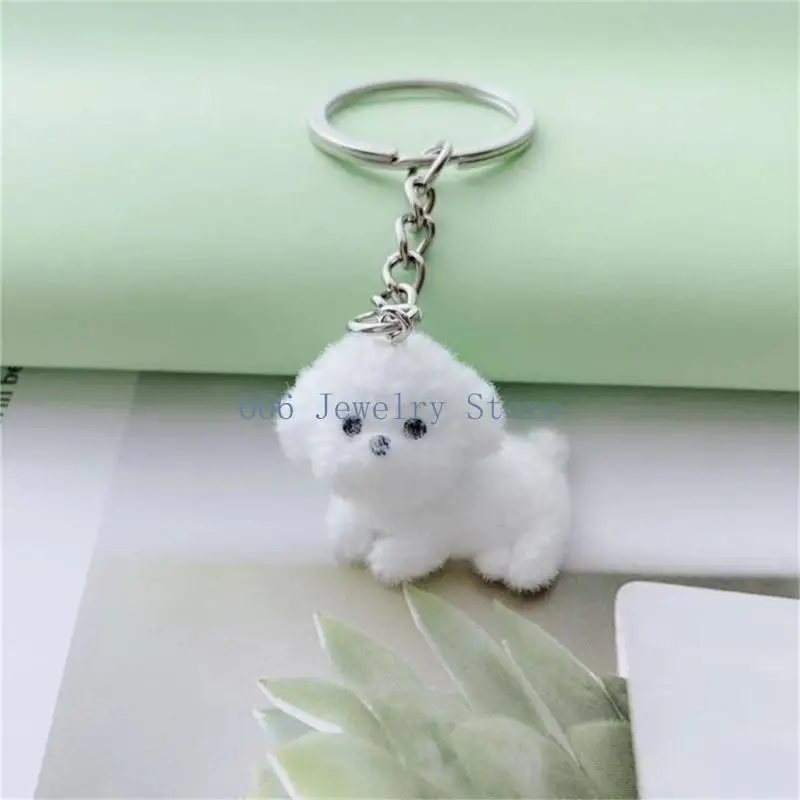 F2TD Sturdy Resin Flocking Dog Pendant Charm Jewelry Crafting Supplies Puppy Dog Ornaments for DIY Earrings and Necklaces