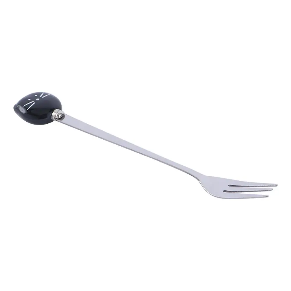 Kitchen Home Cute Animals Tableware Stainless Steel Coffee Stirrer Cat Dessert Spoon Tea Spoons Stirring Tool