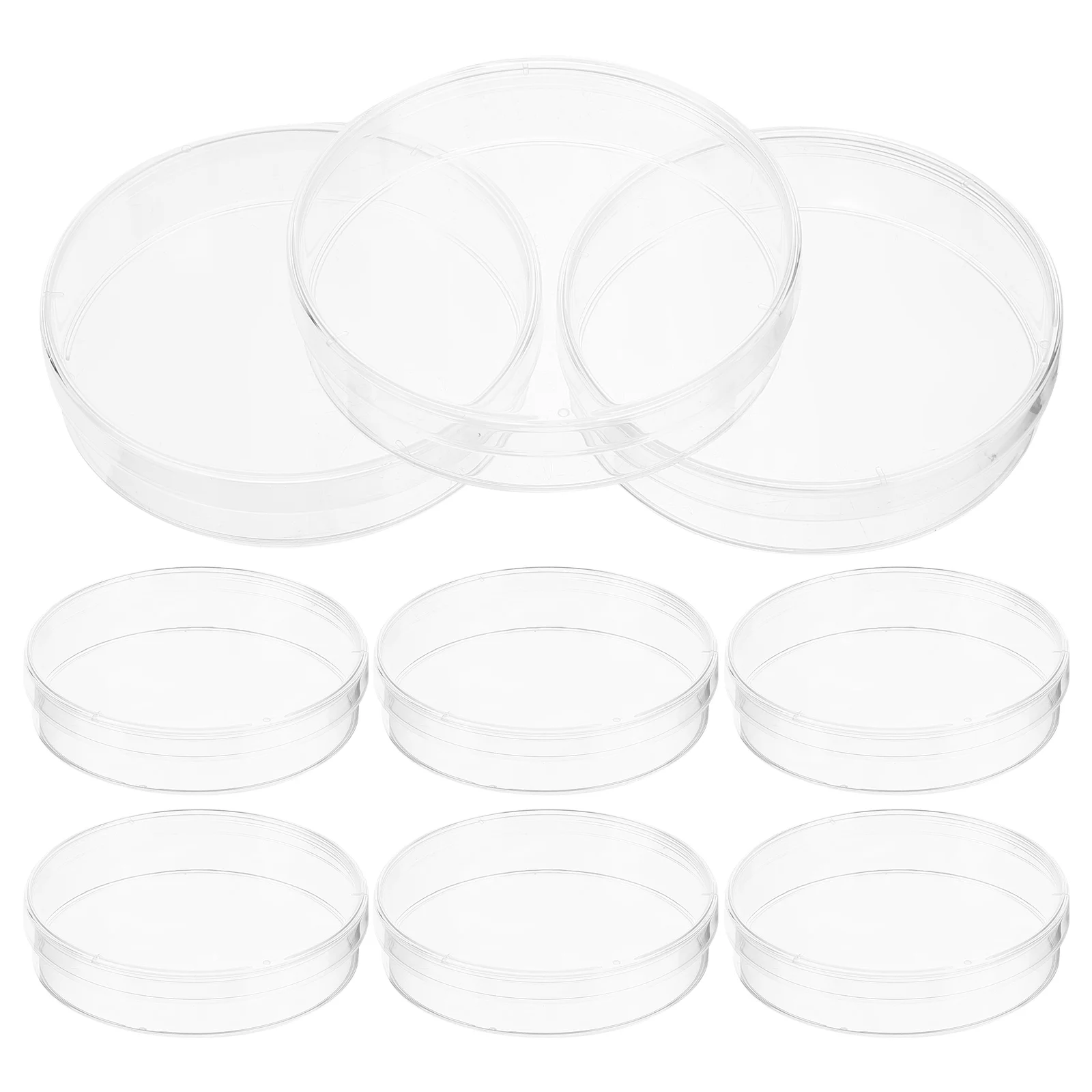 

30 Pcs Culture Plate Dish Petri Dishes Science Food Containers with Lids Laboratory Supplies Tissue Plastic Plates