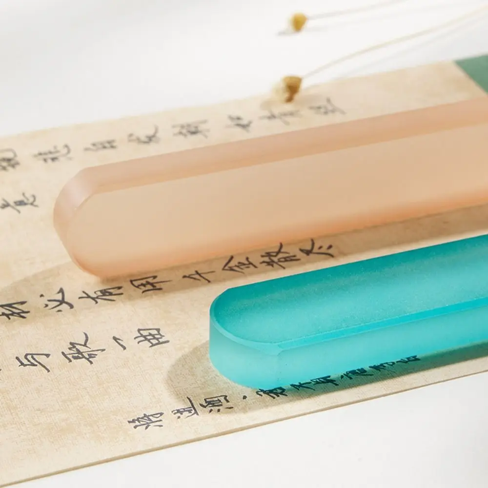 Chinese Coloured Glaze Paperweight Professional Drawing Calligraphy Paperweight Traditional Artist Calligraphy Accessories