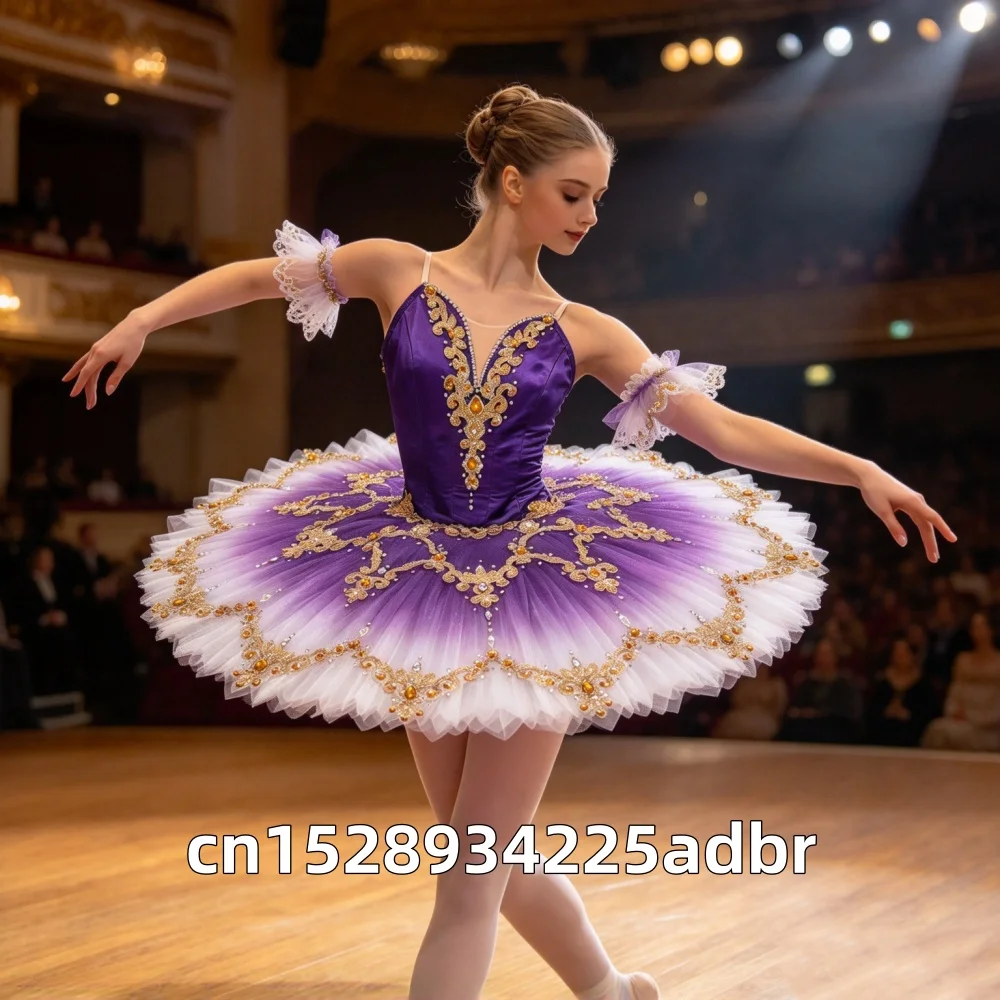 Pakita Violet Jasmine Variation Ballet Skirt Performance Tutu Skirt Adult and Children Professional Customized Competition Dress