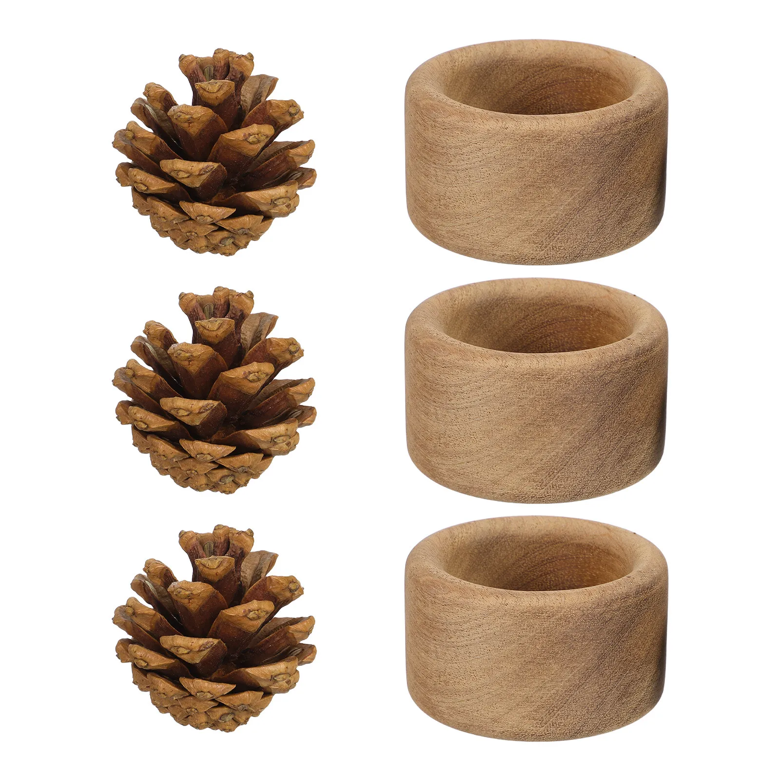 3Pcs Wood Essential Oil Diffuser Small Round Portable Passive Diffusers for Aromatherapy Home Car Office Bathroom