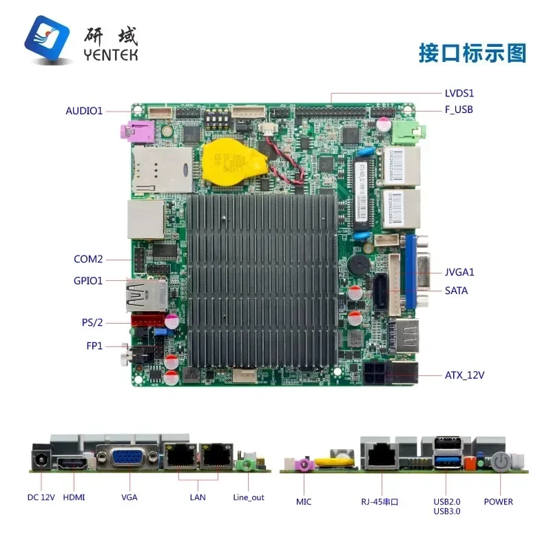 N29 industrial control NANO motherboard J1900 mini ITX industrial all-in-one computer small NUC12X12