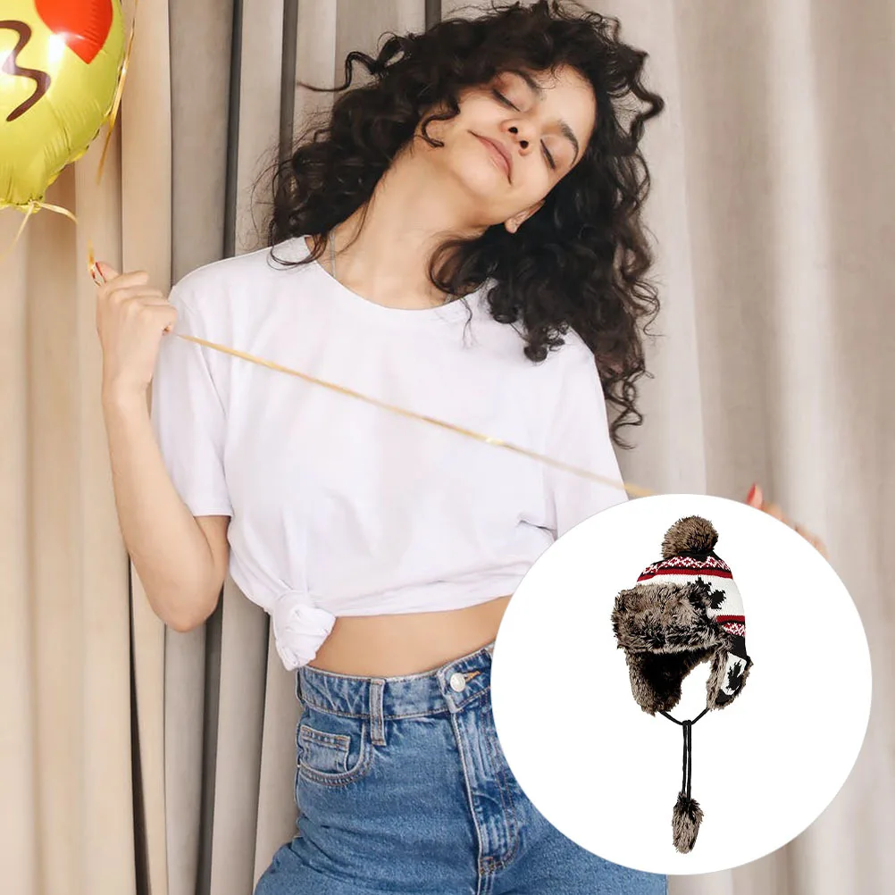 

Winter Knitting Hat Supple Warm Outdoor Cold Weather Ear Warmer Beanie Stylish Fashionable Comfortable Windproof Hat