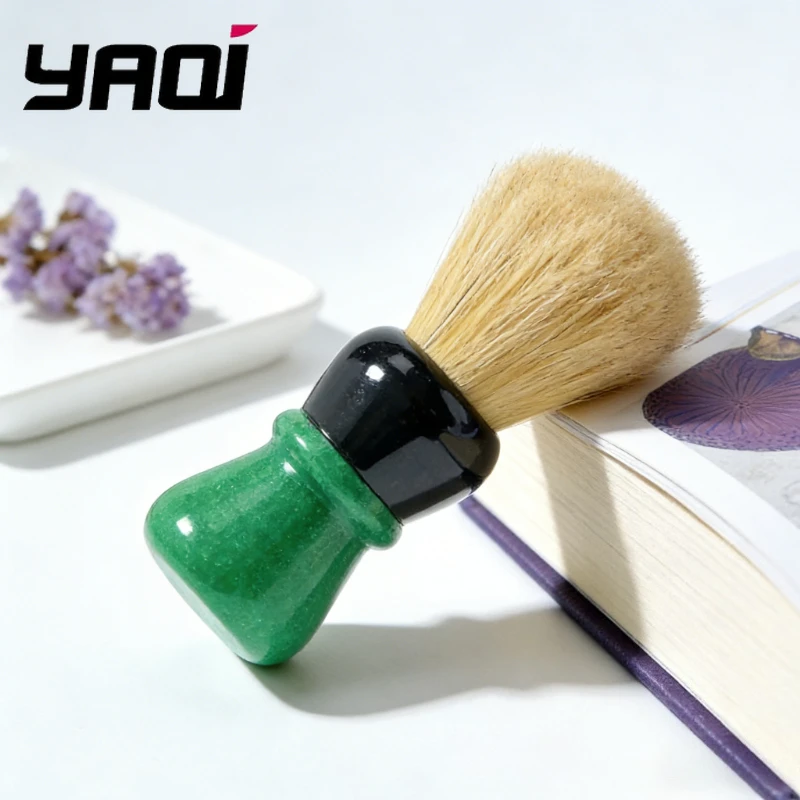 2026 Flash Sale！YAQI Green Viper 24MM Boar Bristle Handle Shaving Brush for man wet shaving