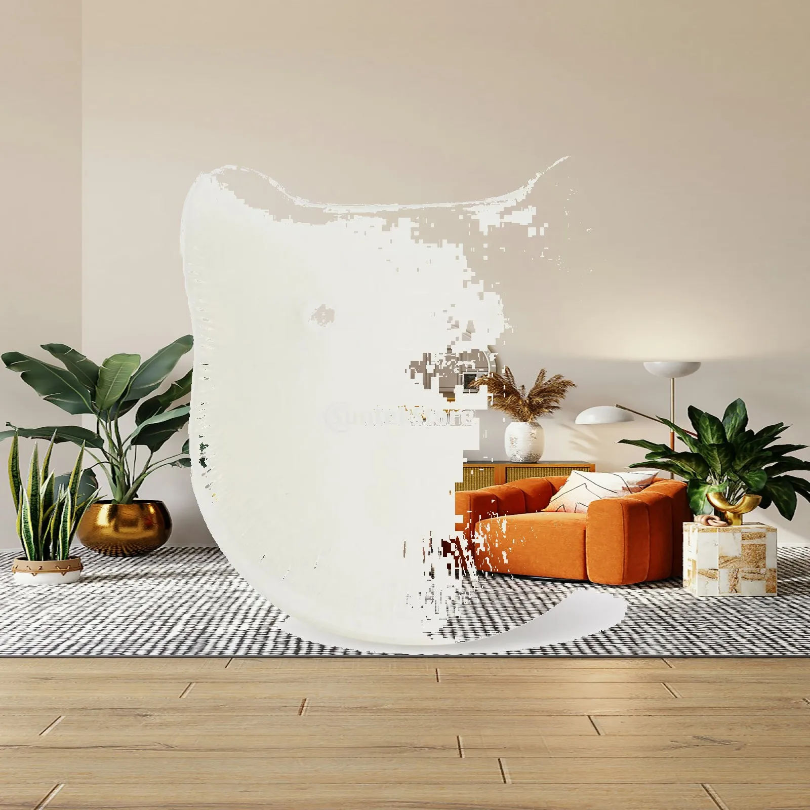 Vanilla Scent Air Freshener Cat Shaped Odor Eliminator for Pet Room Neutralizes Cat Smells Safe Flameless Home Fragrance