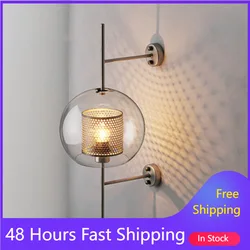 Nordic Retro Wall Lamp Bedroom Loft Hallway Kitchen Dining Room Study Corridor Sconce Fixture Lighting Home Decor Light Aisle