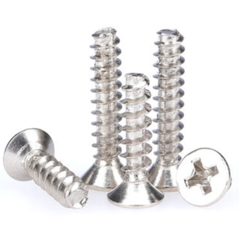 Nickel-plated cross blunt flat tail self-tapping small screw cross self-tapping M1.4-M2.3 length 4mm-12mm  1000pcs