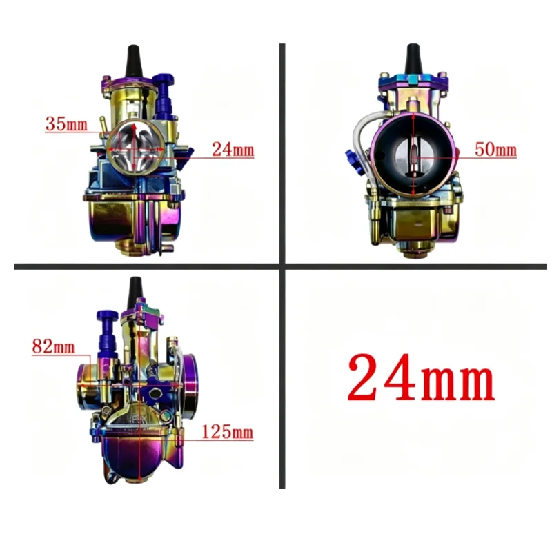 Color Plated For PWK21 24 26 28 30 32 34mm Motorcycle Modified Car ATV Racing Carburetor