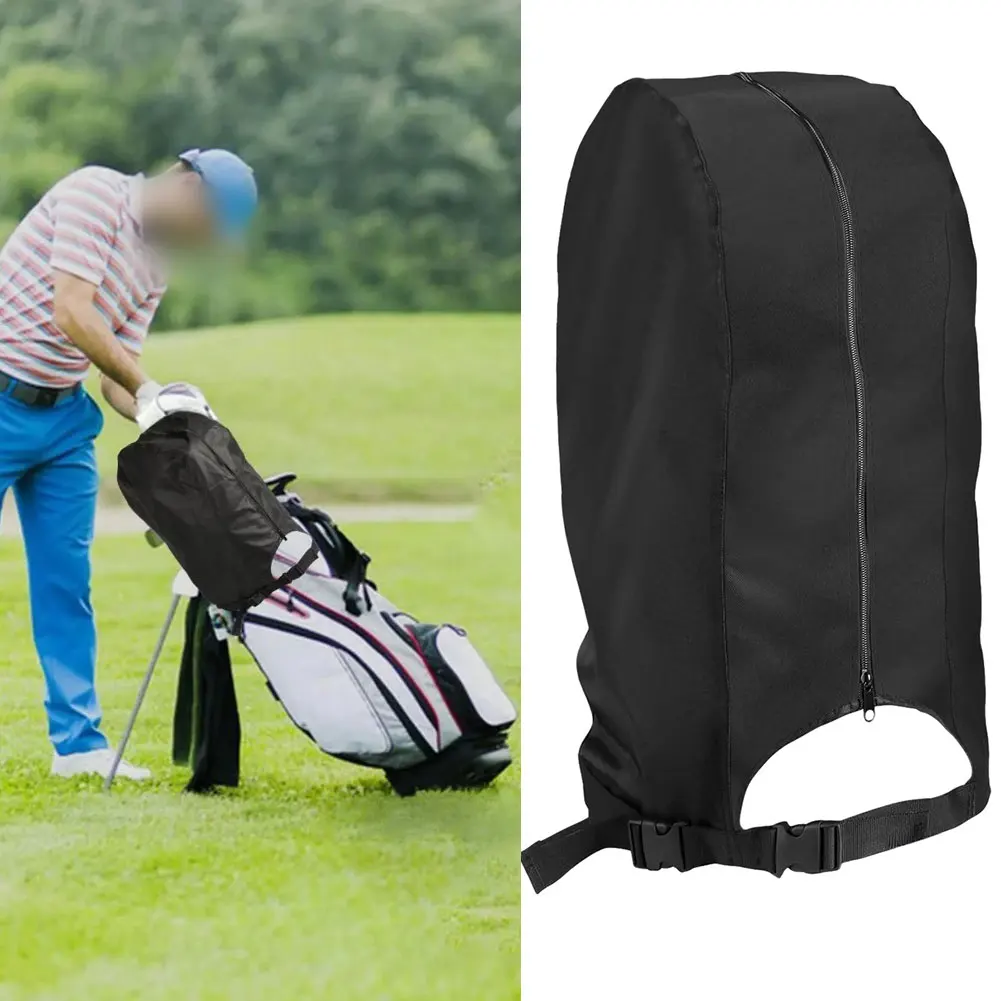 

Outdoor Golf Club Dust Cover Waterproof Adjustable Strap Oxford Cloth Golf Bag Protector for Rain UV Protection