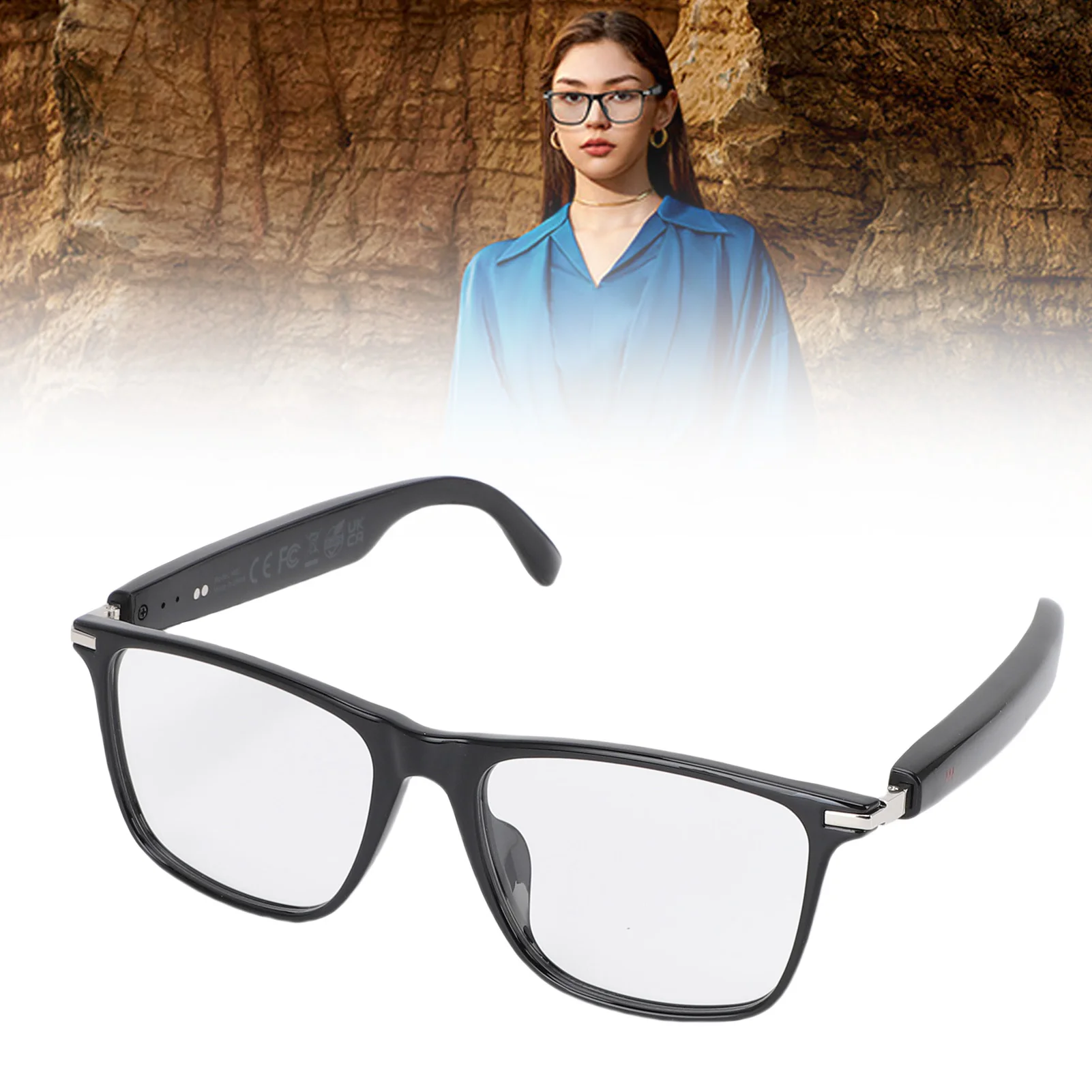 Smart Translator Glasses Magnetic Rechargeable Bluetooth 160 Language Translator Glasses Harmful Light Filtering for Calling