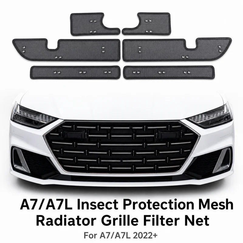 A7/A7L Insect Protection Mesh Radiator Grille Filter Net for Cottonwood Pollen Dust Blocking Automotive Parts