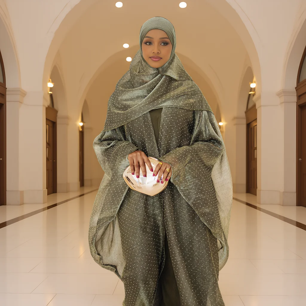 Ensemble Kimono Abaya Hijab 2 pièces, Robe de soirée musulmane, tenue islamique africaine, Abayas pour femmes, Kaftan de dubaï, Ramadan Eid Vistidos